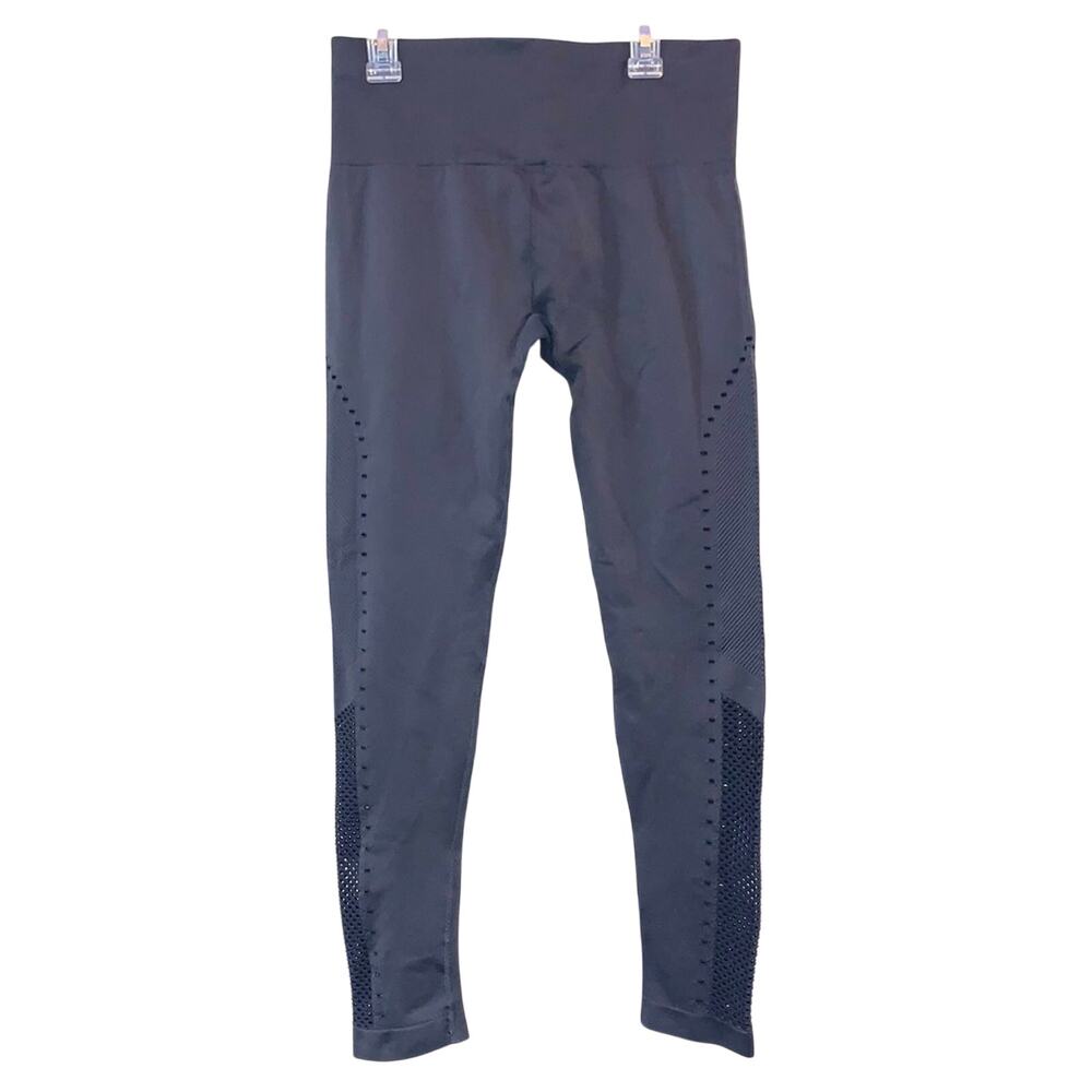 JoyLab‎ Black High Rise Seamless Leggings Mesh Perforated Athletic Yoga Pants M
